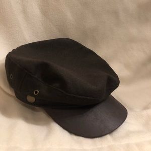 Brown baker cap